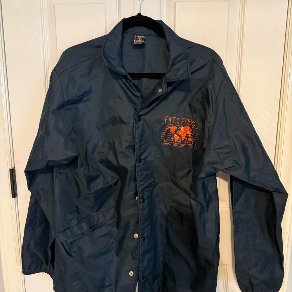 Vintage '86 Navy Men’s Windbreaker Jacket